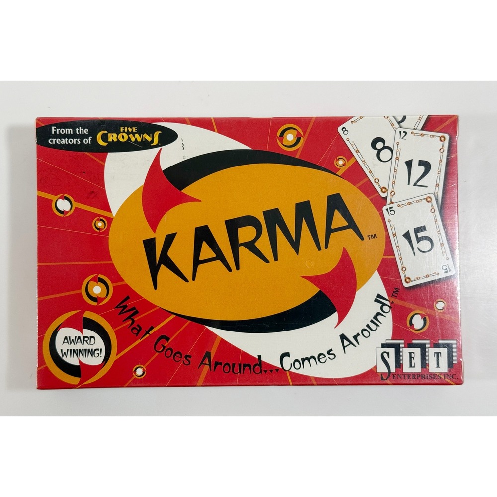 SET Enterprises Karma Card Game Unisex OS Red Award Winning Party Game